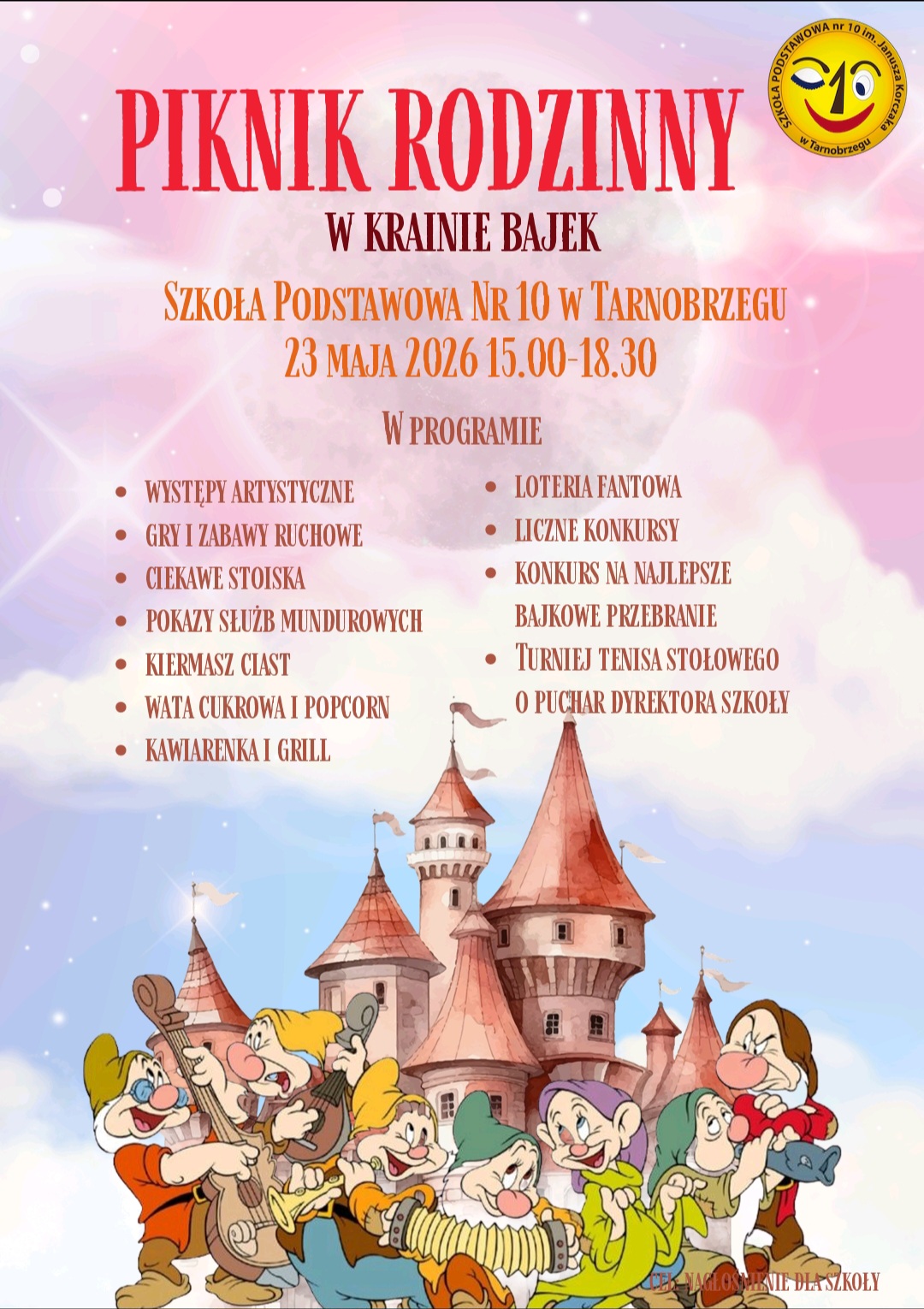 Piknik Rodzinny „W krainie bajek” w Szkole Podstawowej nr 10
